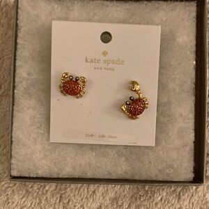 NWT-Kate Spade ( Shore Thing) earrings and Kate Spade jewelry bag